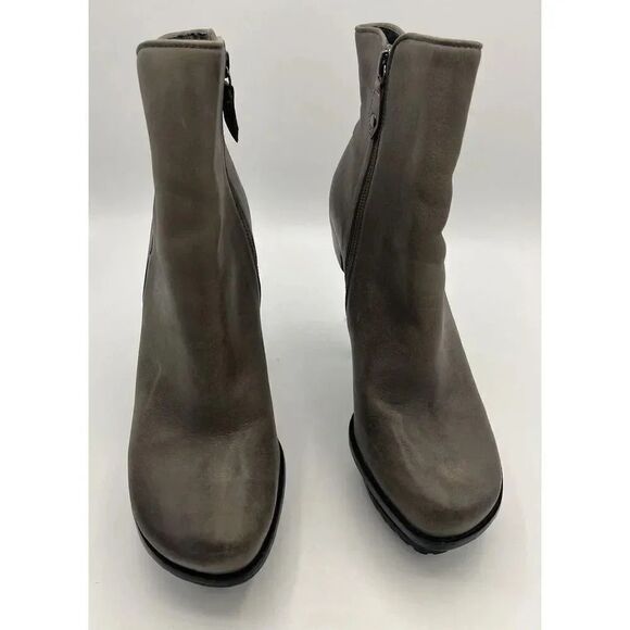 LISA for DONALD PLINER Lago US 9M Taupe‎ Leather Platform Stiletto Ankle Boots - Picture 3 of 12